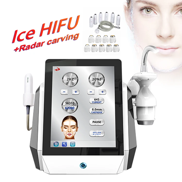 Cheaper Price 2 In 1 5d Ice Hifu Vmax Anti-Wrinkle Hifu Ice Cooling Frozen Hifu Body Slimming Anti-Aging Machine