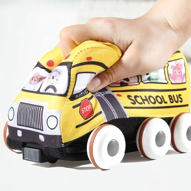 Soft RC Cloth Car Toys With Baby Play Mat Funny Washable Sponge Remote Control Police Car Early Learning Radio Control Toy