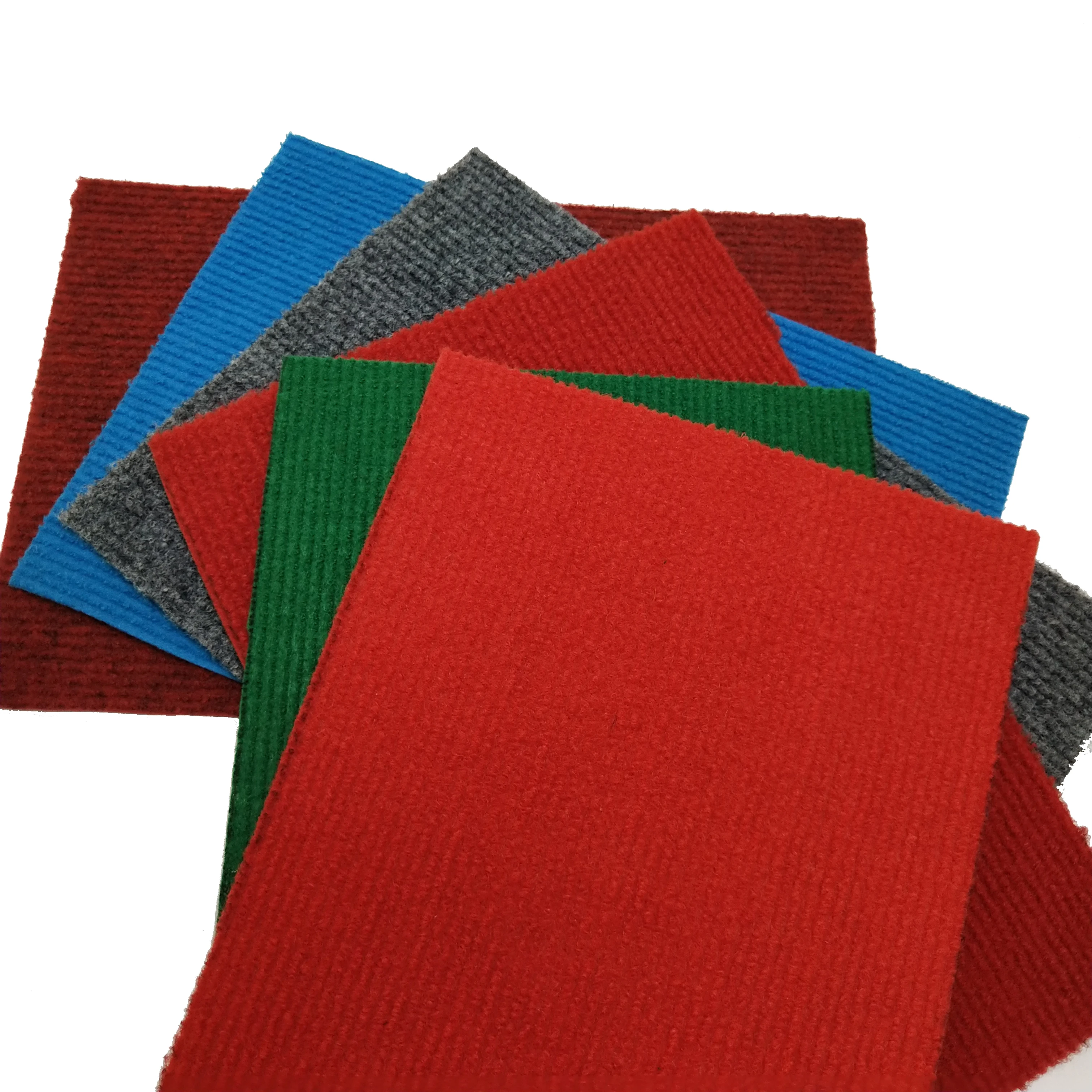 250g/Sqm Nonwoven Floor Ribbed Exhibition Carpet Used in Commercial Wedding Outdoor