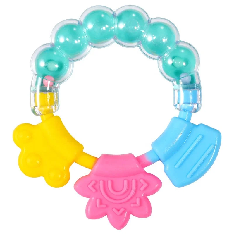 Wholesale silicone food grade eco-friendly easy to clean baby hand teether