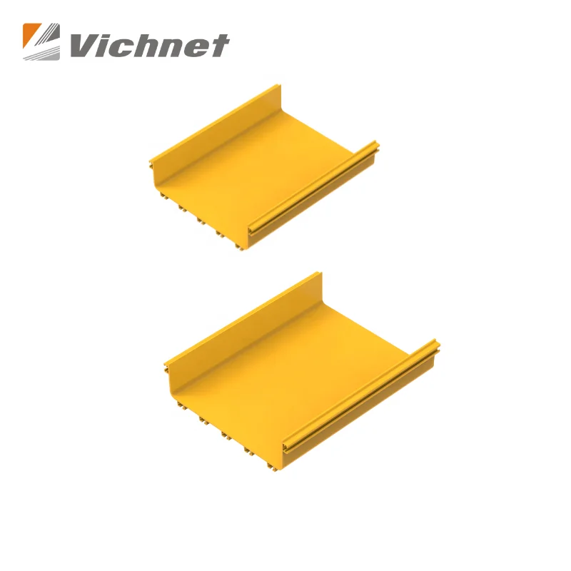 Yellow Plastic Cable Tray Fiber Optic Raceway Duct for Data Center