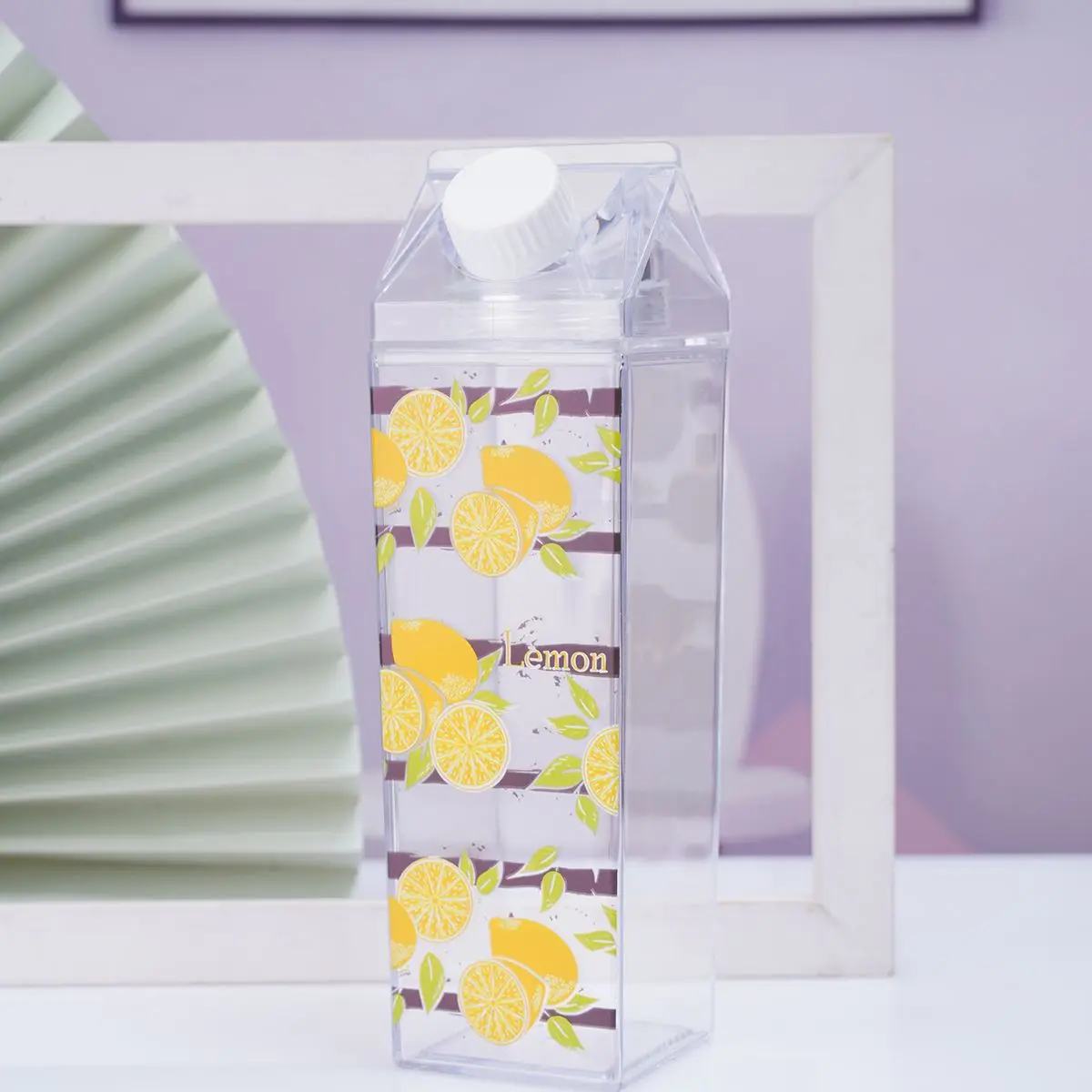 
Custom Logo plastic blue unicorn water bottle, milk carton bottles 