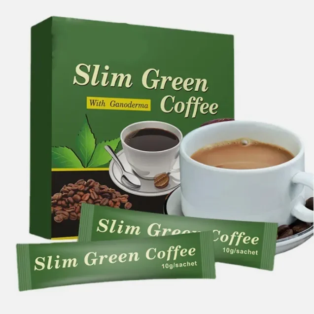 body stomach tea slim green coffee slimming powder drink for weight loss products peptide helper with Ganoderma