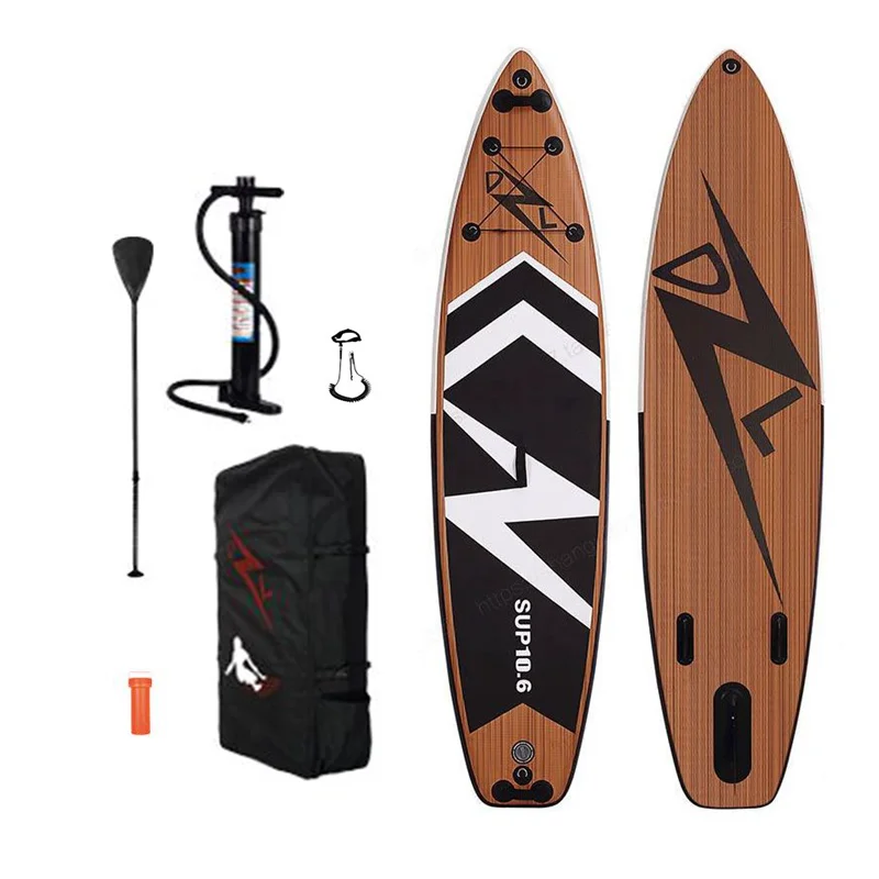 Top Quality New Design Wood Grain Wood Sup Paddle Board Inflatable Sup