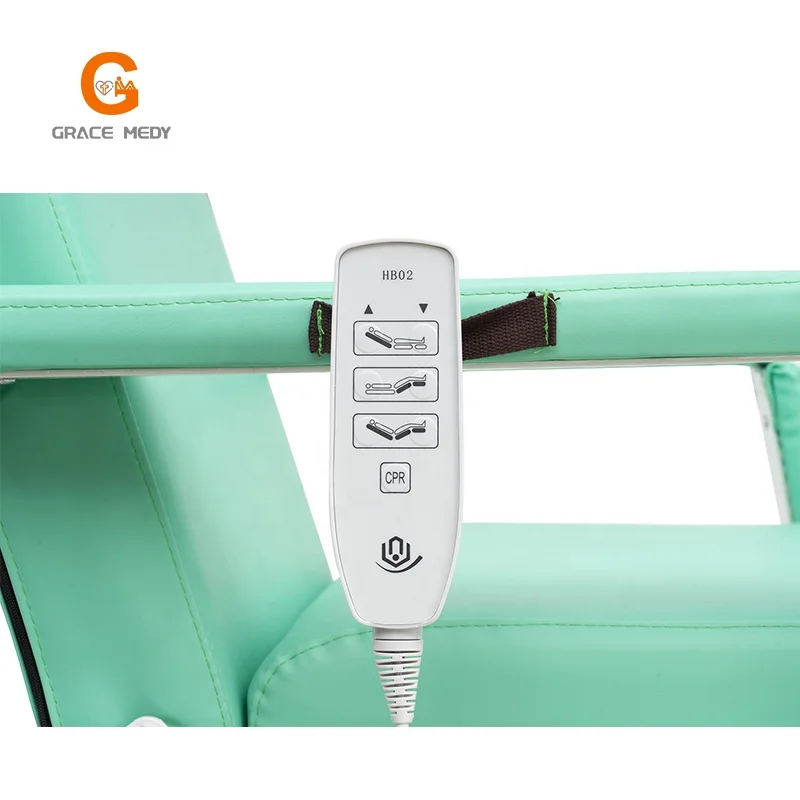 Professional Medical Exam Equipment Two Function Adjustable Electric Patient Dialysis Chair