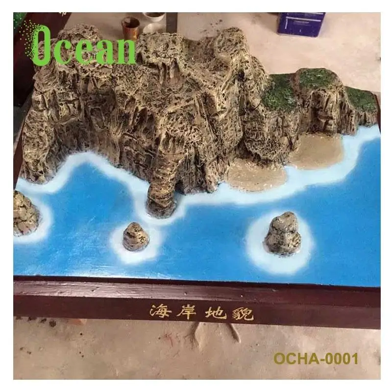 Coastal landform model for students for education