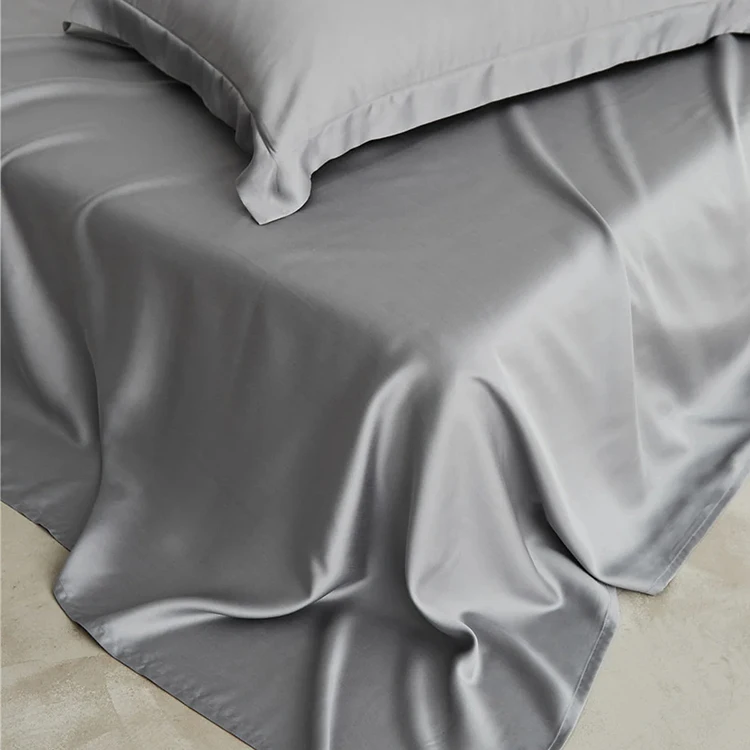 wholesale luxury softness queen size duvet bedding set customized printing design deep pocket tencel bedding set