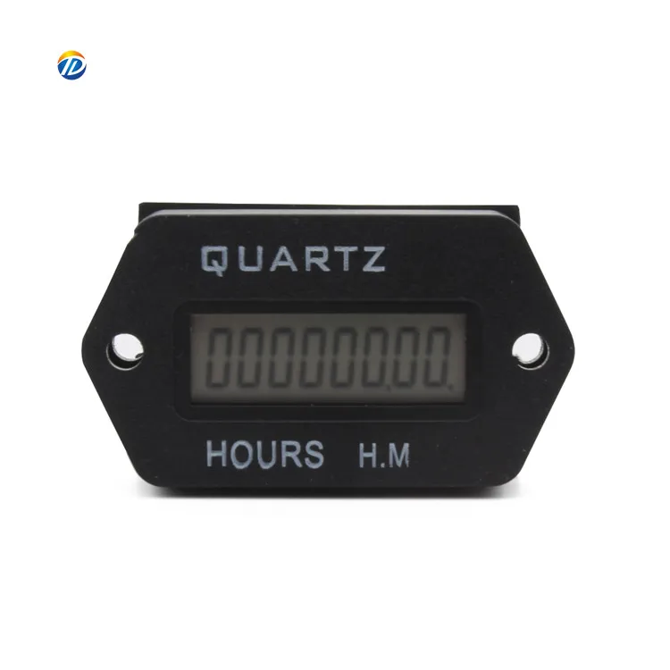 SYS-1D Quartz  LCD 5 Digital Generator Engine Hour Meter Digital Mechanical Hour Meter 12v DC 24V Volt AC 220V  Meter Counter