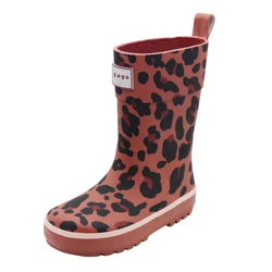 New model custom rubber rain boots leopard practical rubber rain boots