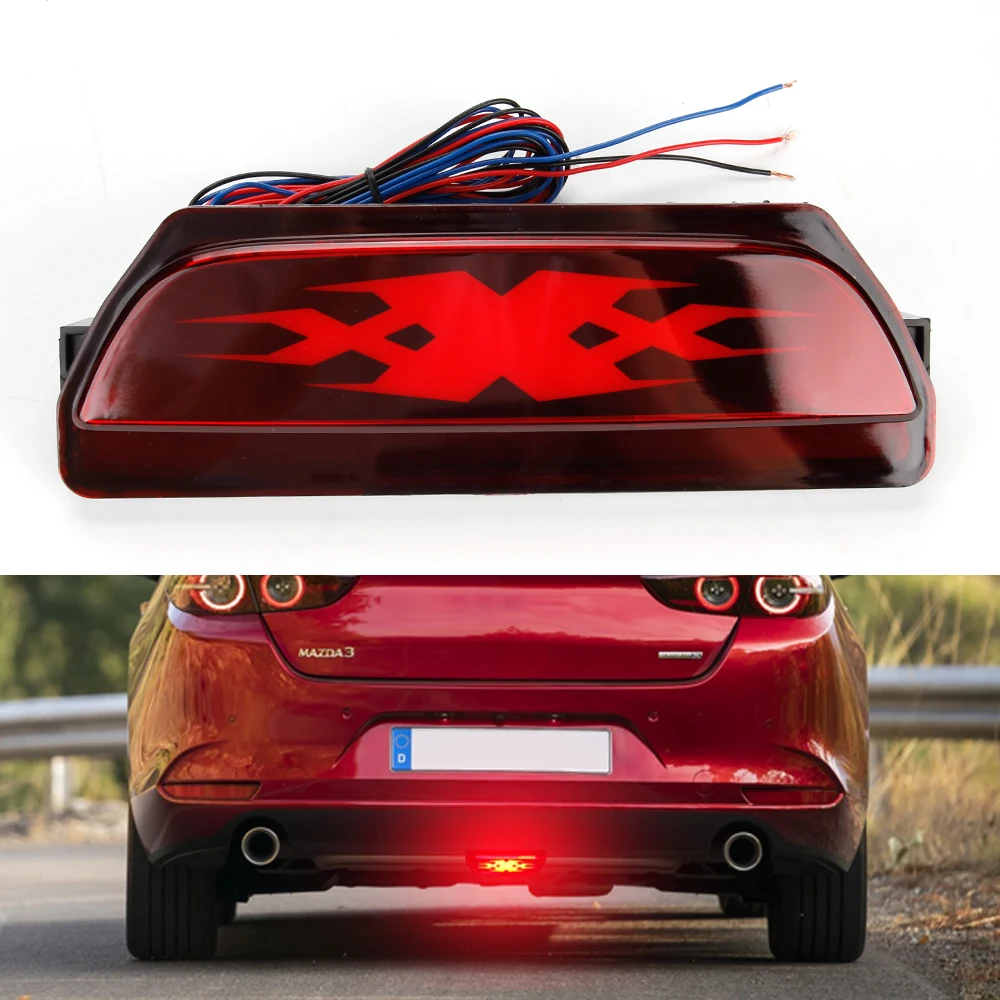Кин 12V задний противотуманный свет для Mazda 3 Axela стример задний бампер пилот задний фонарь автомобиля Strobe тормозной отражатель света