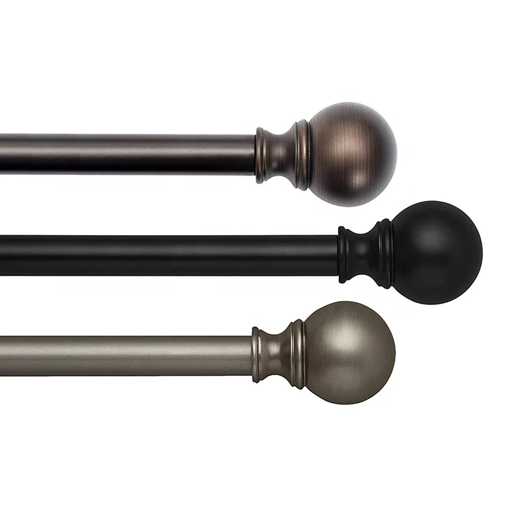 
Customizable Easy Installation European Style Adjustable Aluminium Alloy Finals Window Curtain Rod 