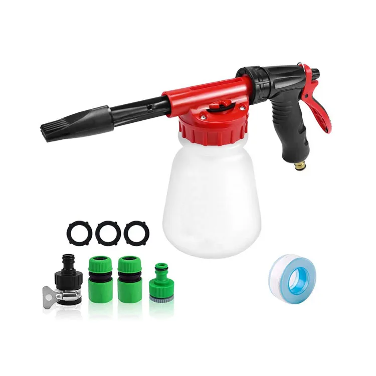 New Arrival Plastic 6 Level Car Washer Jet Guns Party Garden Hose Foam Blaster