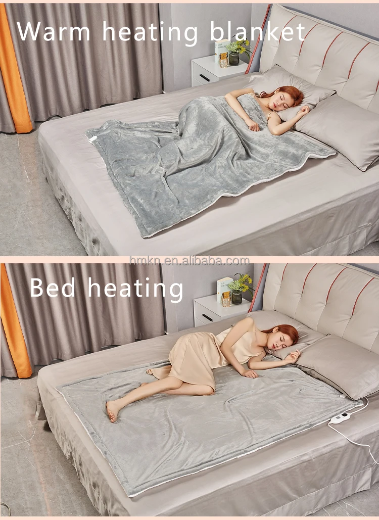 Amazon Hot Sale Winter Electric Warming Blanket 110V 50x60 inch Heated Throw for Body Warmer