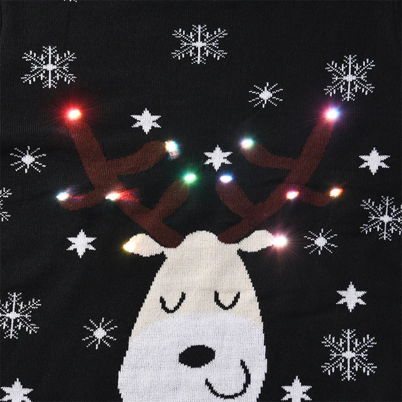 2022 new style LED Light Promotion Festival  Christmas Unisex Ugly Christmas Jumper pullover Sweater