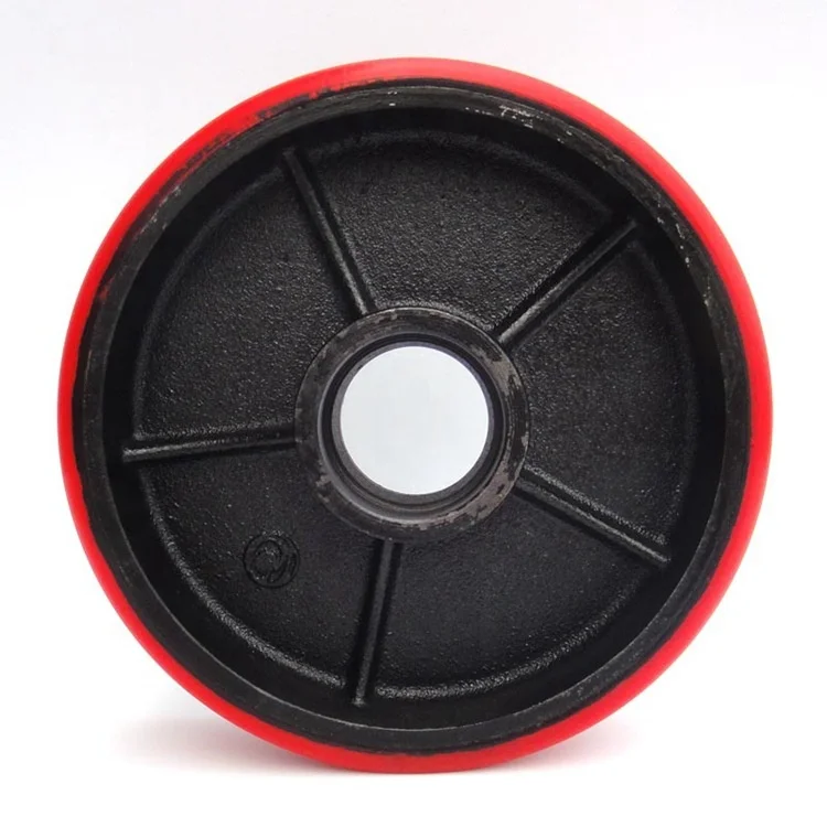 Polyurethane Mold on Cast Iron Wheel for Forklift