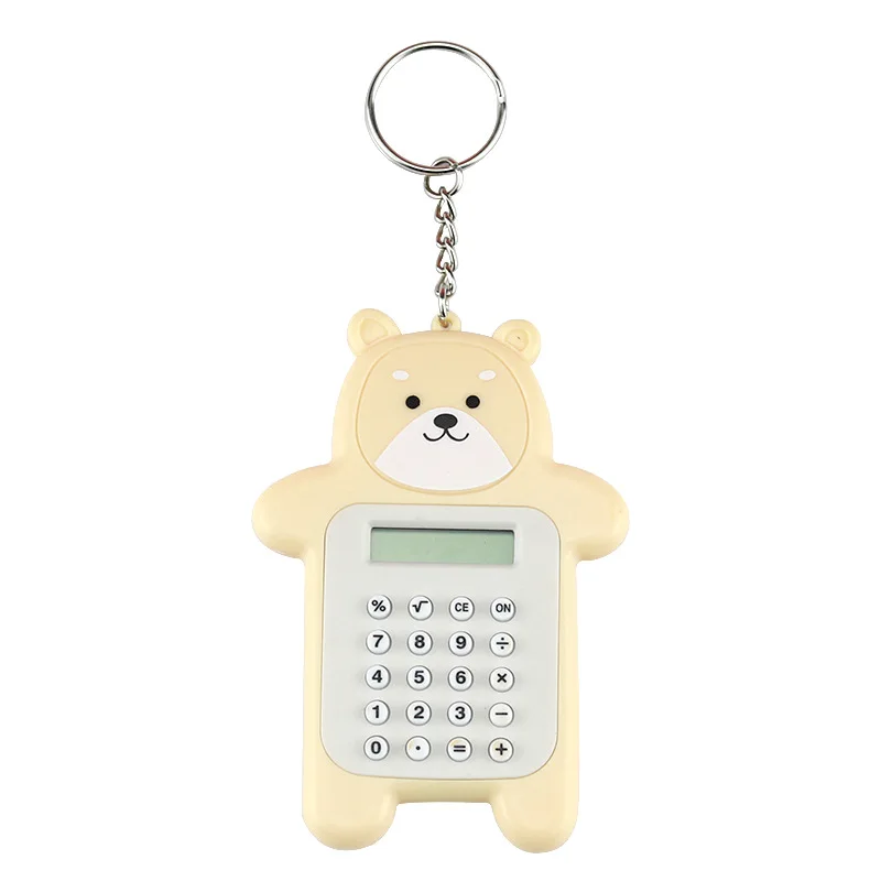 Cartoon Bear Student Calculator Cute Mini Portable Calculator