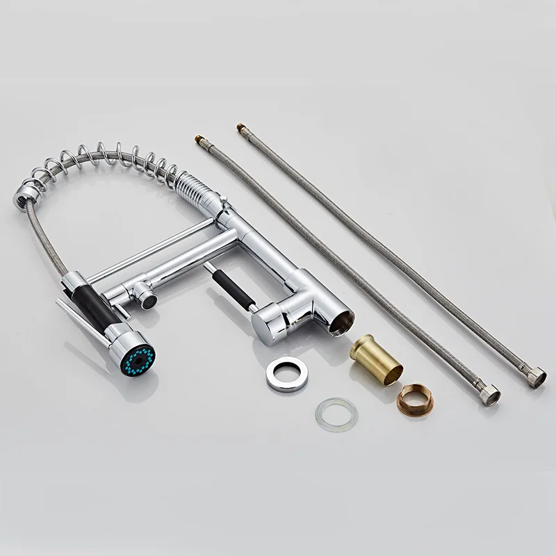 Classic Pull Out Pre Rinse Spray Kitchen Faucet Wall Mount Commercial Catering Pre Rinse Unit Faucet Tap