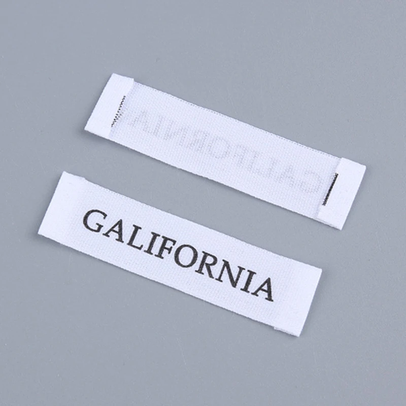 Eco-Friendly Recycle Design  Labels Maker Custom  design brand name logo private clothing label woven For Clothes Garment