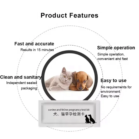 Rapid high quality pet veterinary product dog early pregnancy rapid test cassette