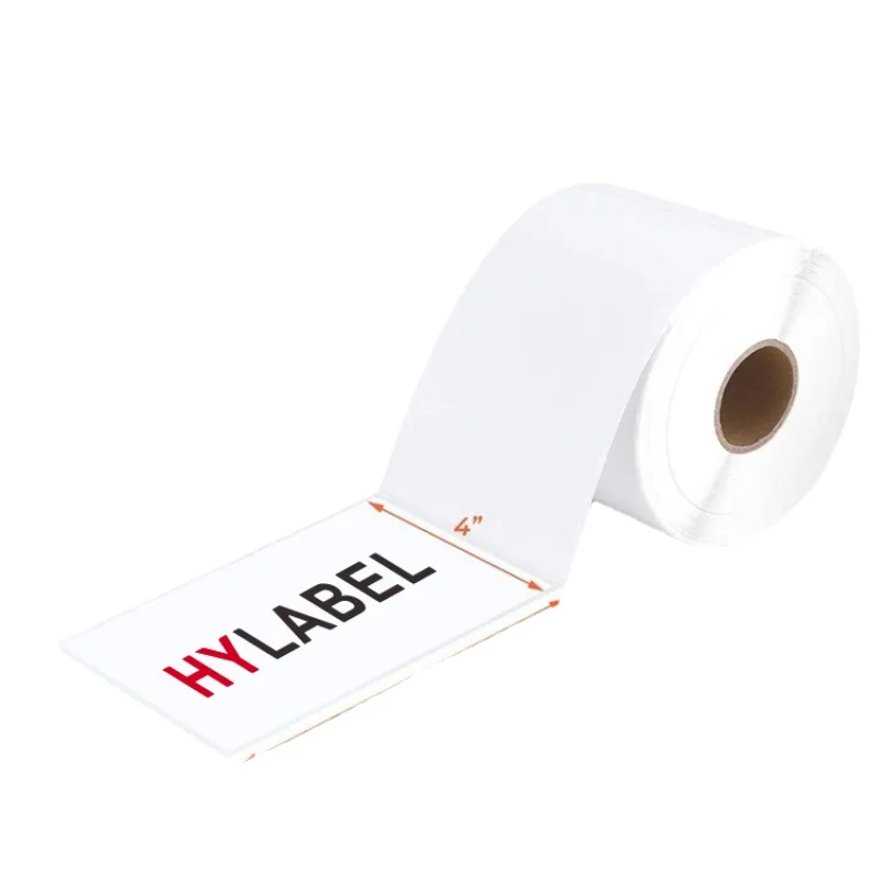 Adhesive Paper Custom Stickers Roll Direct Thermal 4x6 Labels 100x150 Shipping  Printer Barcode