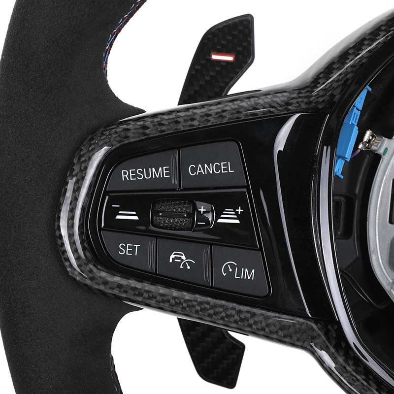 Рулевое колесо с карбоновой отделкой для BMW G20 G30 G80 G82 G42 M4 F82 M5 F90 M3 F80 X5 F95 X6 F96 X3M F97 M8 F92 M340i