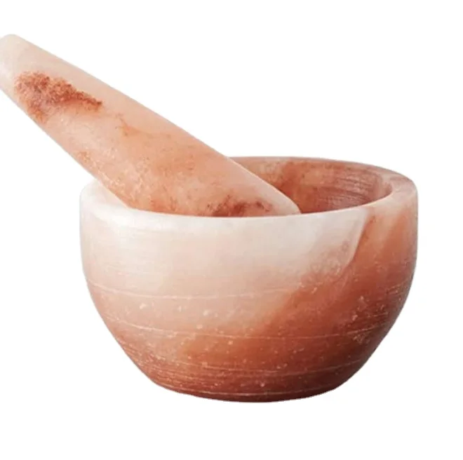 High Quality Natural Pink Rock Himalayan Salt bowl Himalayan salt scrub Whole Sale Manufacturer From Pakistan mashed garlic bowl