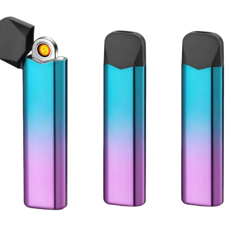 Glossy Custom LOGO Metal lighter Gift Butane Refillable gas cigarette lighters mak