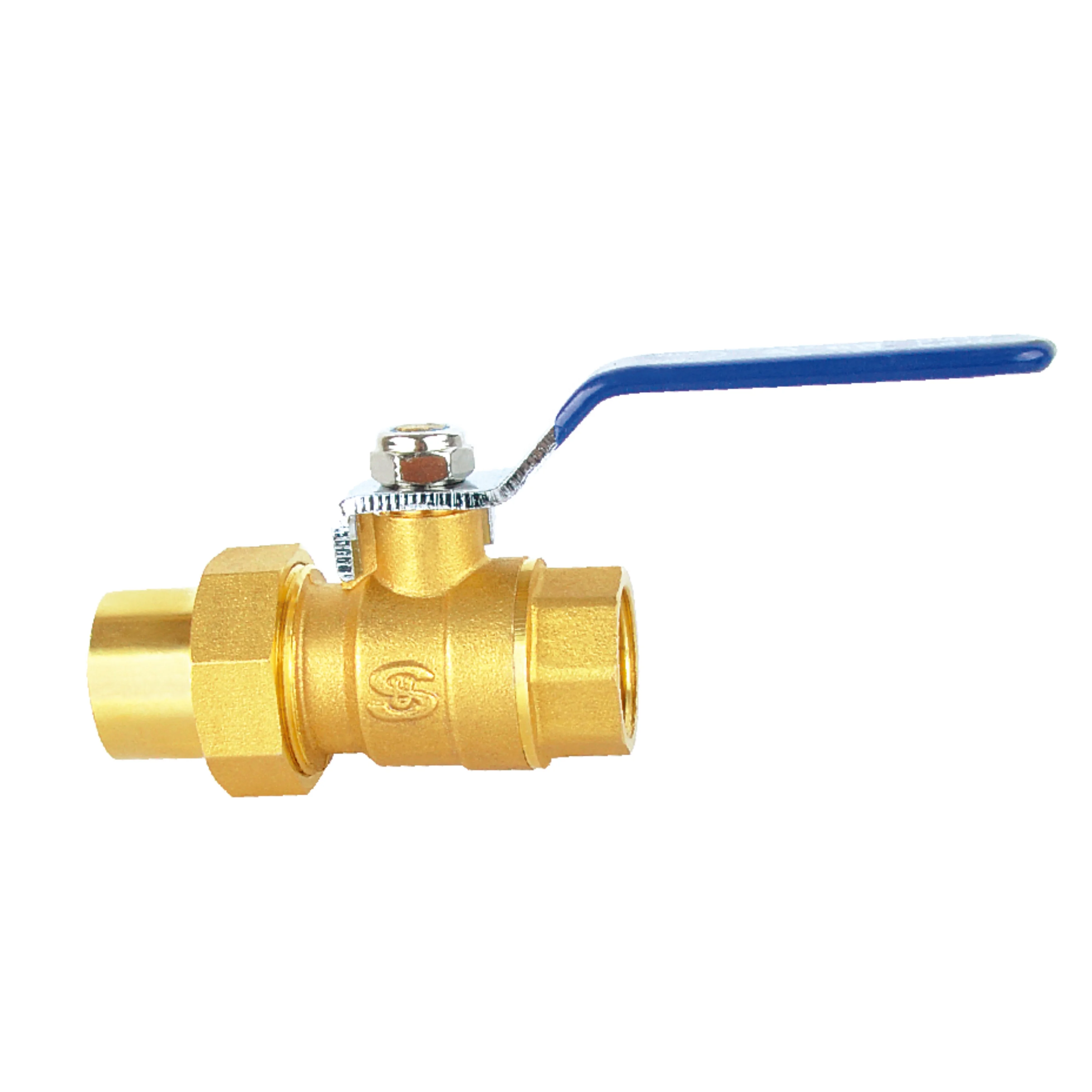 
SU-Q222 PN16 DN15 DN20 DN25 216 All Copper Brass Internal Thread Ball Valve 