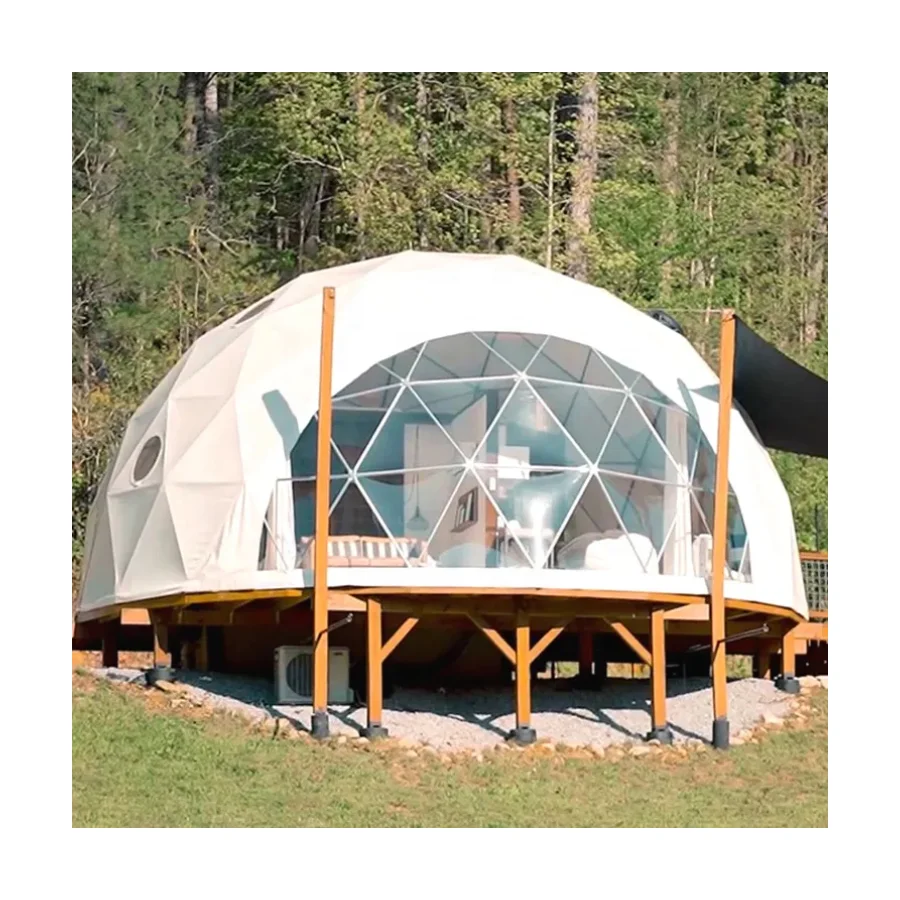 Customized 6m 7m 8m 9m geodesique Dome Tent Commercial Big Geodesic Party Outdoor Event outdoor luxury Glamping tents PVC domes