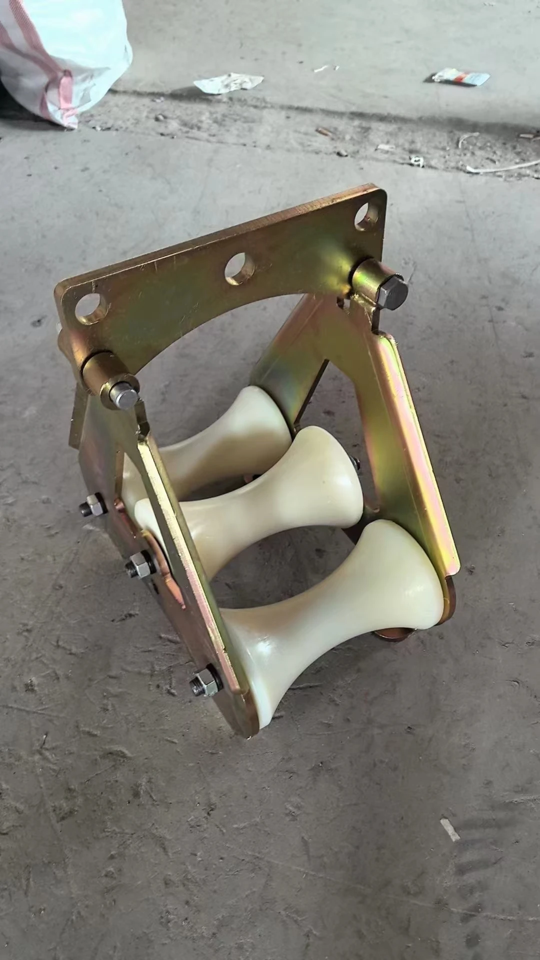 Cable Pulling Tool Aluminium Nylon Steel Wheel Ground Heavy Duty Cable Roller