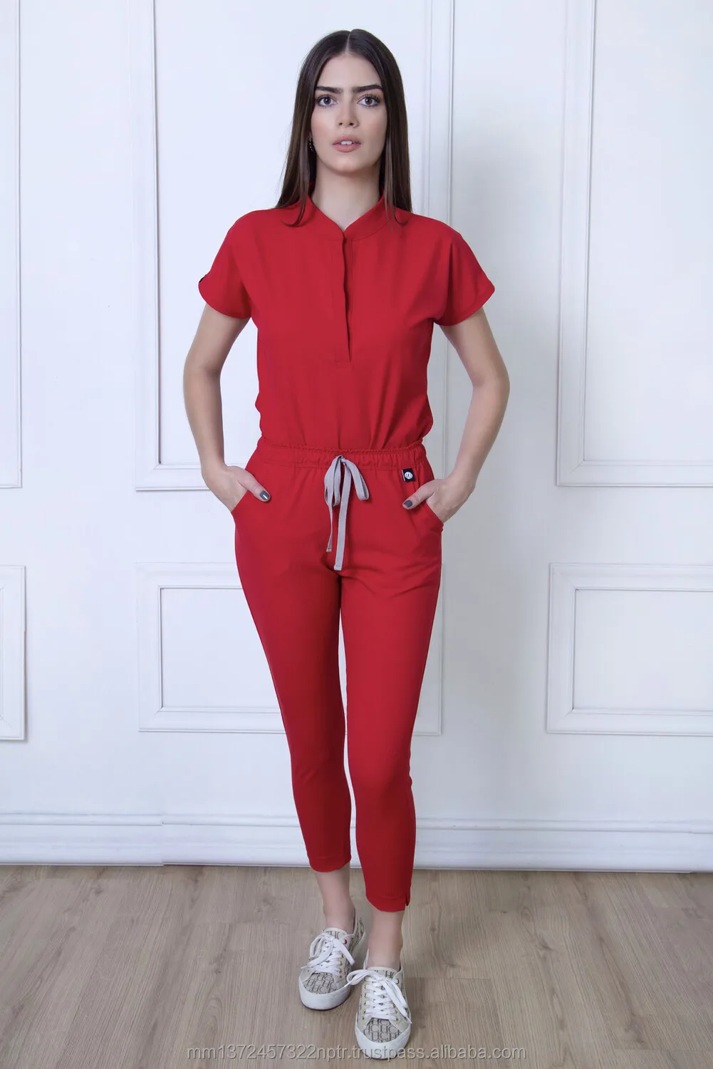 Fashionable Hospital Uniformes Scrub Medico Spandex Stretch Breathable Women Sets Medical Nursing Scrubs Uniforms Wholesale