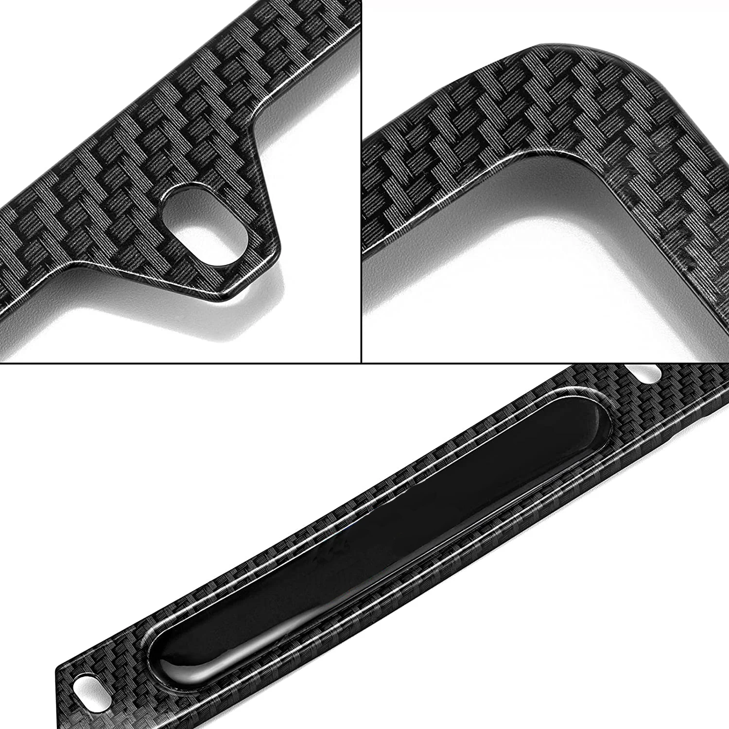 Carbon fiber printing  no rust  easy to install and use  car license plate