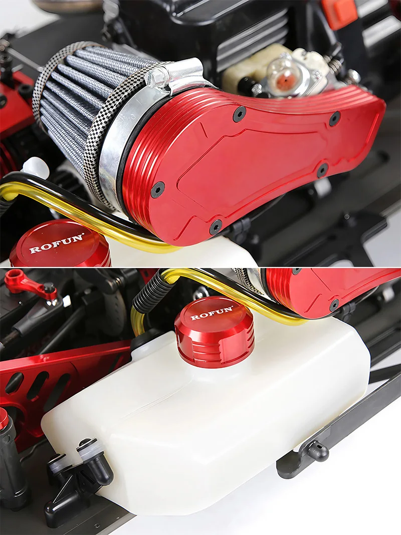 ROVAN XLT 4WD 4X4 1 5 Aluminum Alloy Enthusiast Grade Petrol Fuel 2.4G GT3B Hydraulic Nitro Gas RC 45CC Monster Crawler Truck