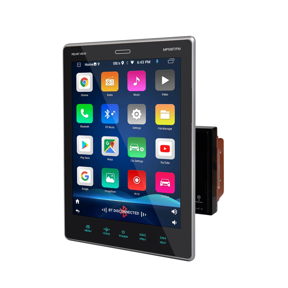 Universal Adjustable IPS Touch Screen 2 Din 9.5 inch Android radio with BT FM Carplay Car Video Audio System