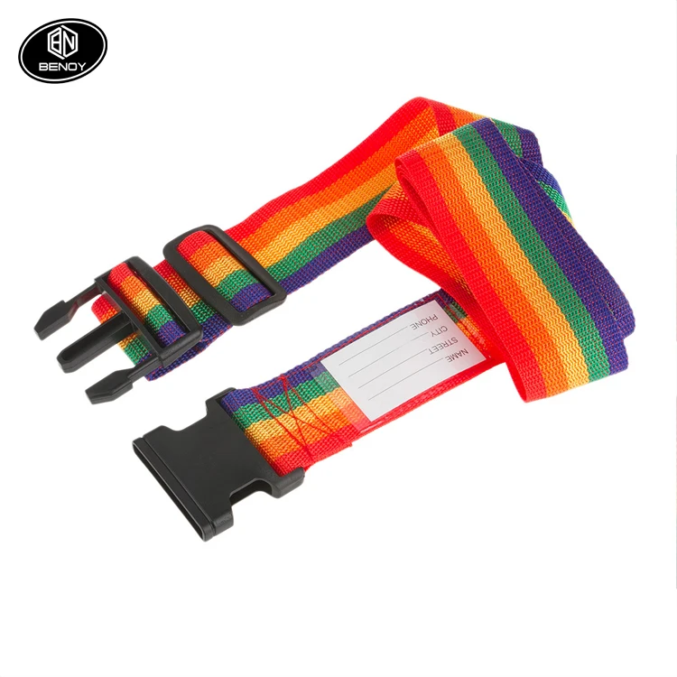 Hot sale Adjustable Luggage Packing Baggage Belt Suitcase Safe Trolley Case Protector Strap With Lock Travel Accessories