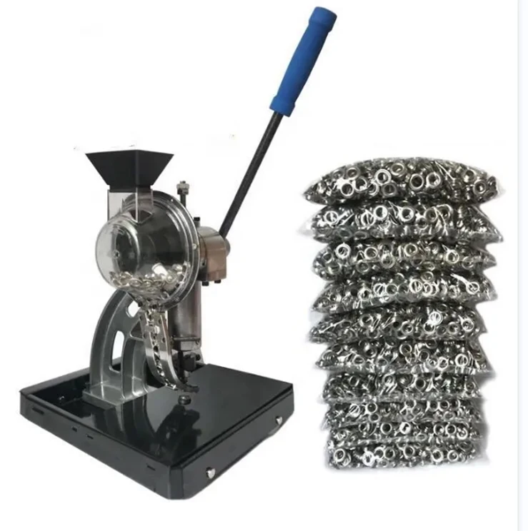 Factory Direct Sales 10mm 12mm Semi-Automatic Eyelet Punch Machine For Banner Lightbox Cloth Kt Board Flag Fabric And Poster