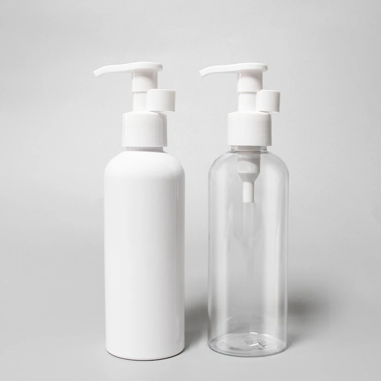 100ml 120ml 150ml180ml 200ml 250ml cosmetic packaging container body oil shampoo lotion frosted pet plastic bottle with pump