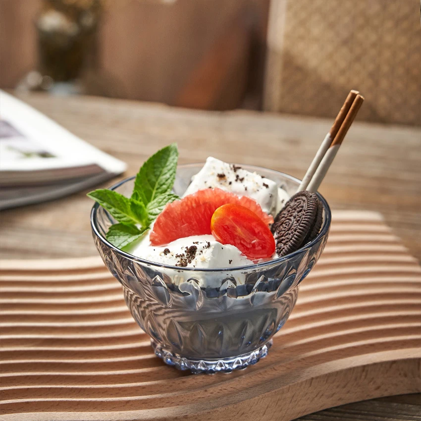 Ice cream bowl INS wind restaurant cafe glass home dessert milkshake cup salad trifle glass bowl