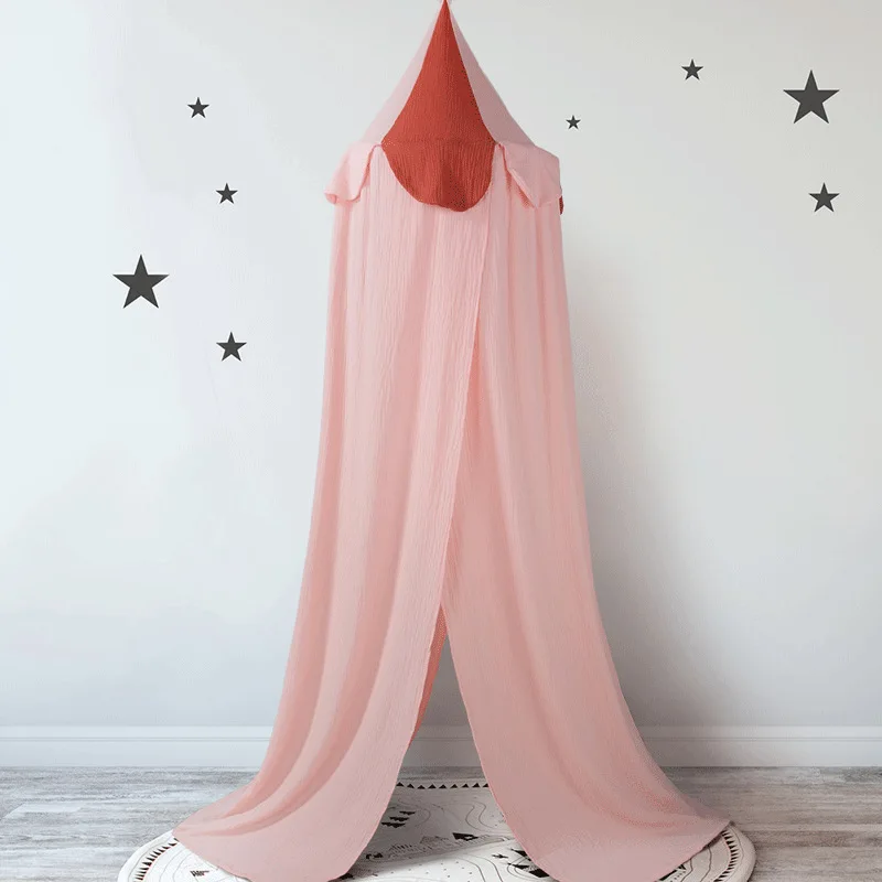 
Wholesale Round Dome Hanging Bed Curtain Customize Canopy Double Crepe Bed Mosquito Net 