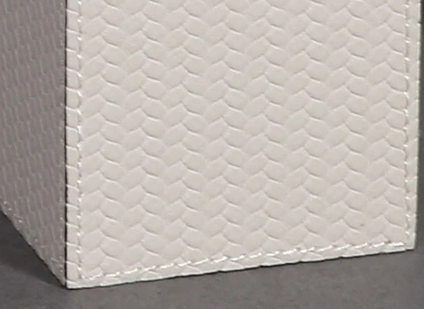 M3-301wholesale handmade Custom Logo Luxury Container milky White leather brass Candle Jars With Lid For Candle Making