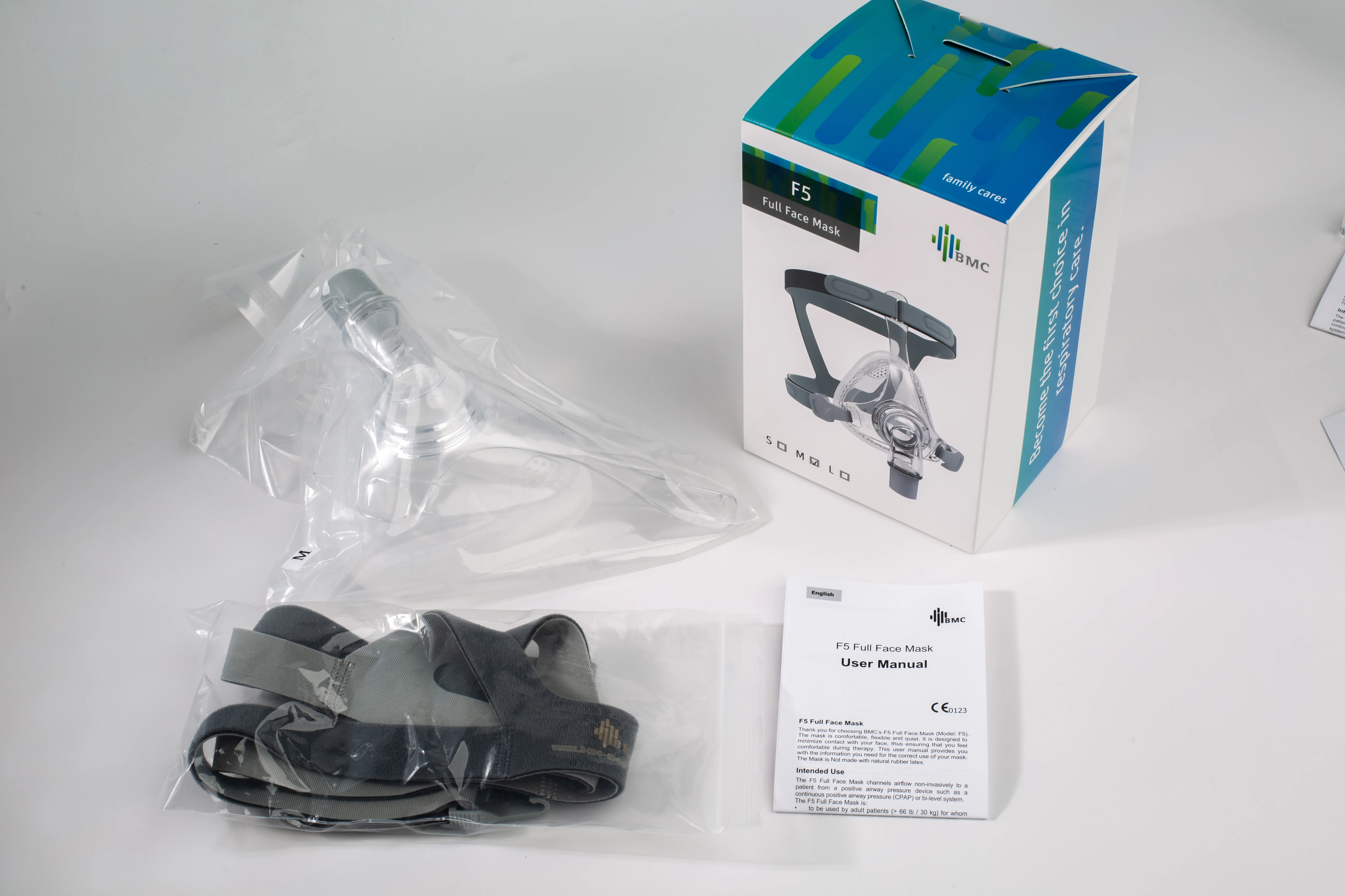 
F5 Full Face Mask for CPAP BiPAP oxygenerator BMC mask home care health sleep mask 