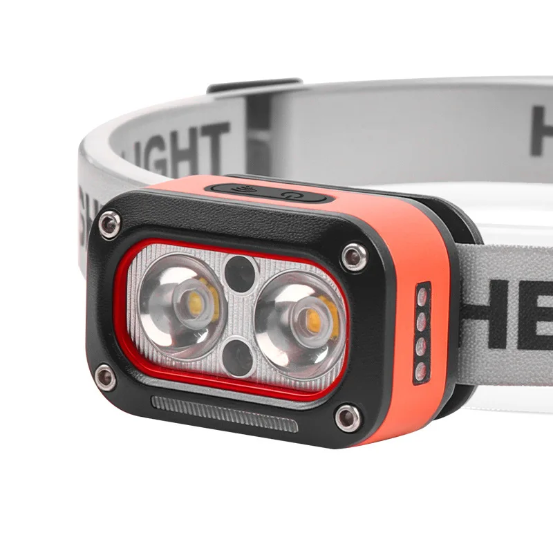 SOHOT New Mini Multi Functional Induction Usb Charging Portable Night Fishing Flashlight Cob Headlamp for Holiday