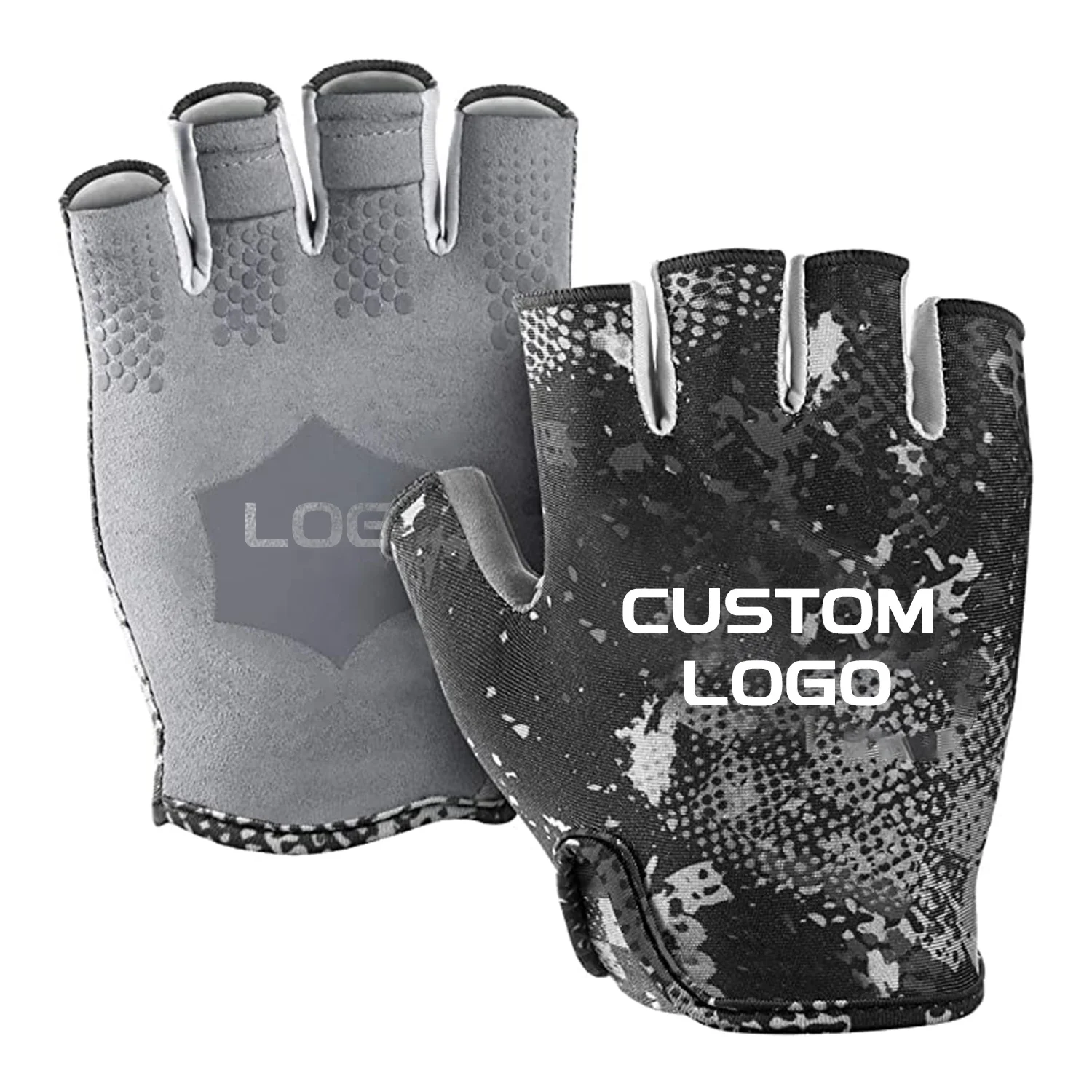 Best OEM ODM Custom Panic Buying Fishing Sun Protection UV 50+ Kayaking Sailing Yachting Padding Canoeing Rowing Hiking Gloves