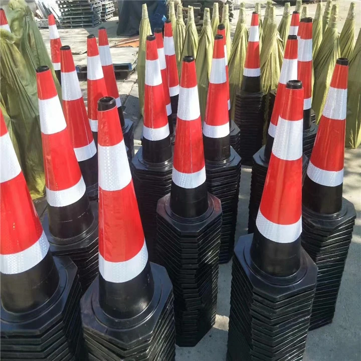 America 60cm Traffic Safety Rubber Cones With Reflective Collar Reflective Cone Collar Reflective Sticker For Traffic Cone