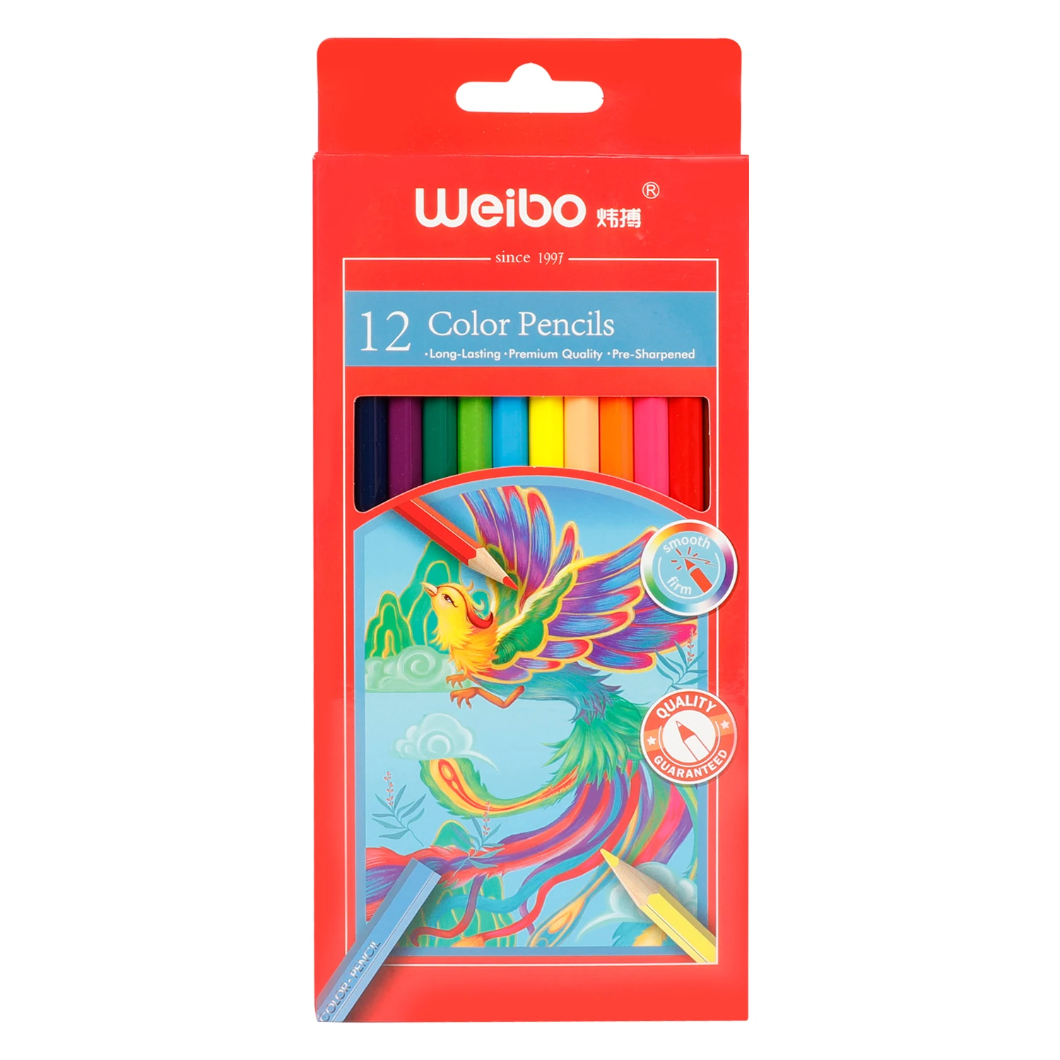 Natural layering of colors with Rich colors Rich layers colored pencil weibo stationery for kids school office stationery