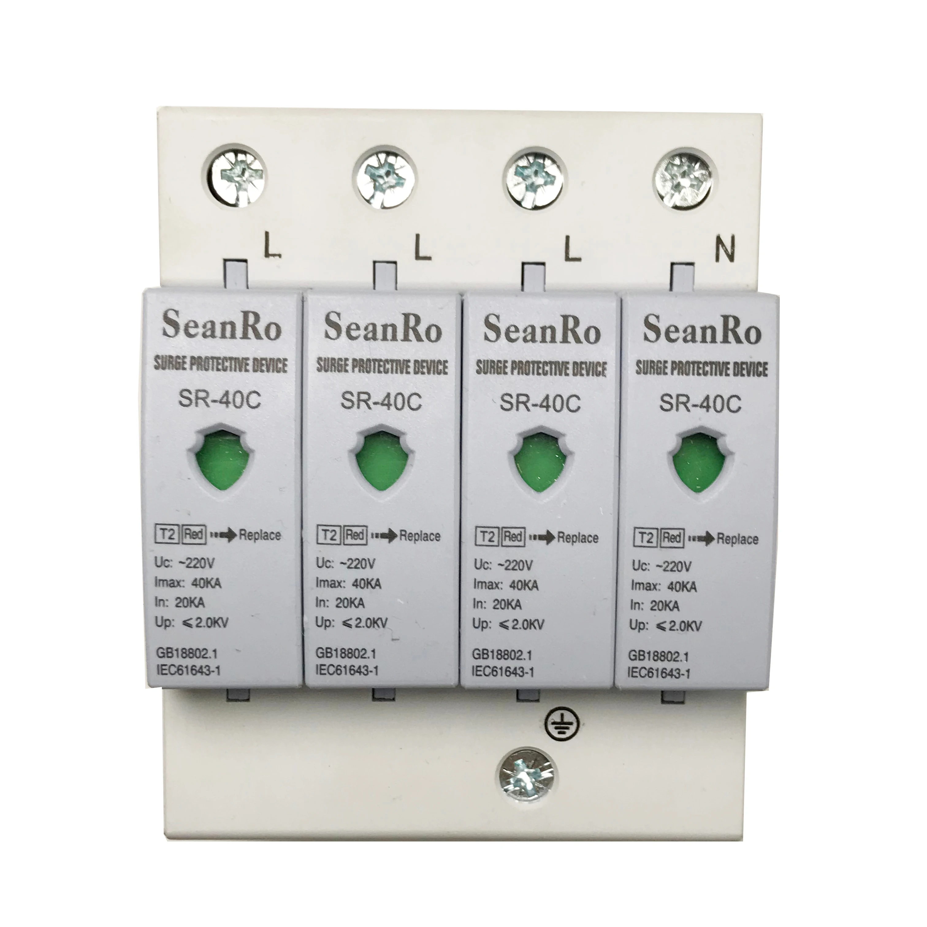 Устройство защиты от перенапряжения SeanRo AC SPD 1P 2P 3P 4P