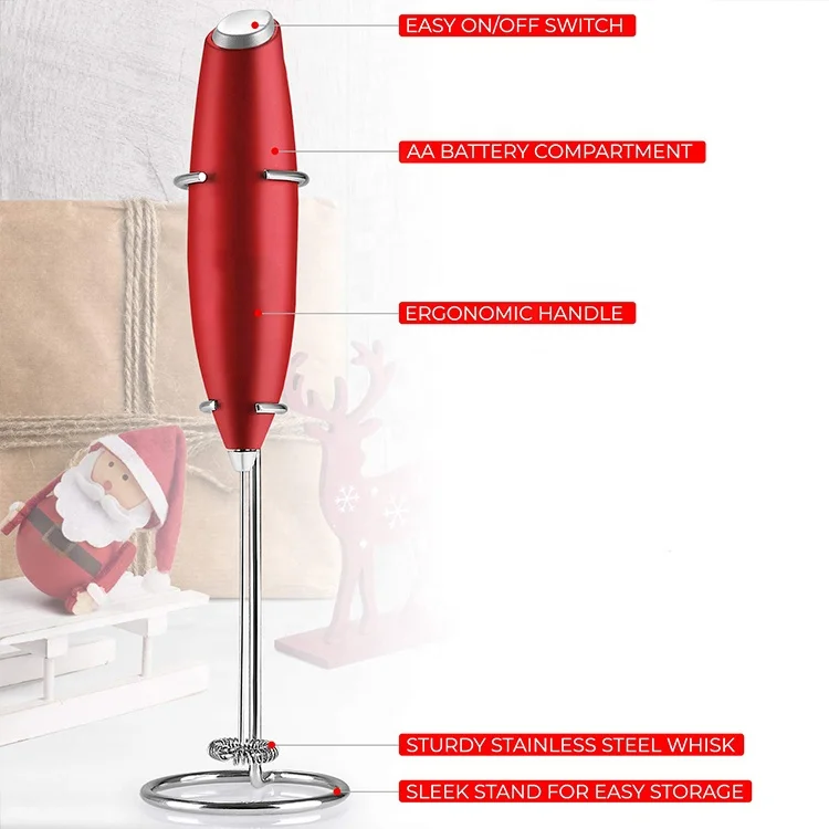 Promotional Battery Operated Automatic Electric Milk Frother Hot Promotional Gift Stainless Steel