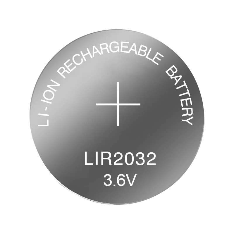 rechargeable button battery  lir2032  LIR2025 LIR2016 LIR2477  3.6v lithium coin cell for sensor product LIR2032