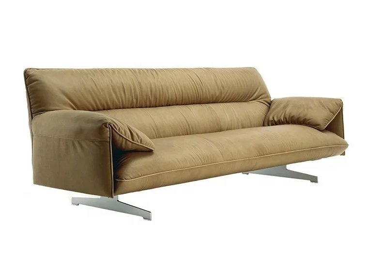 Luxury furniture manufacturers leather metal designs 3 seater home office lounges living room sofa sets