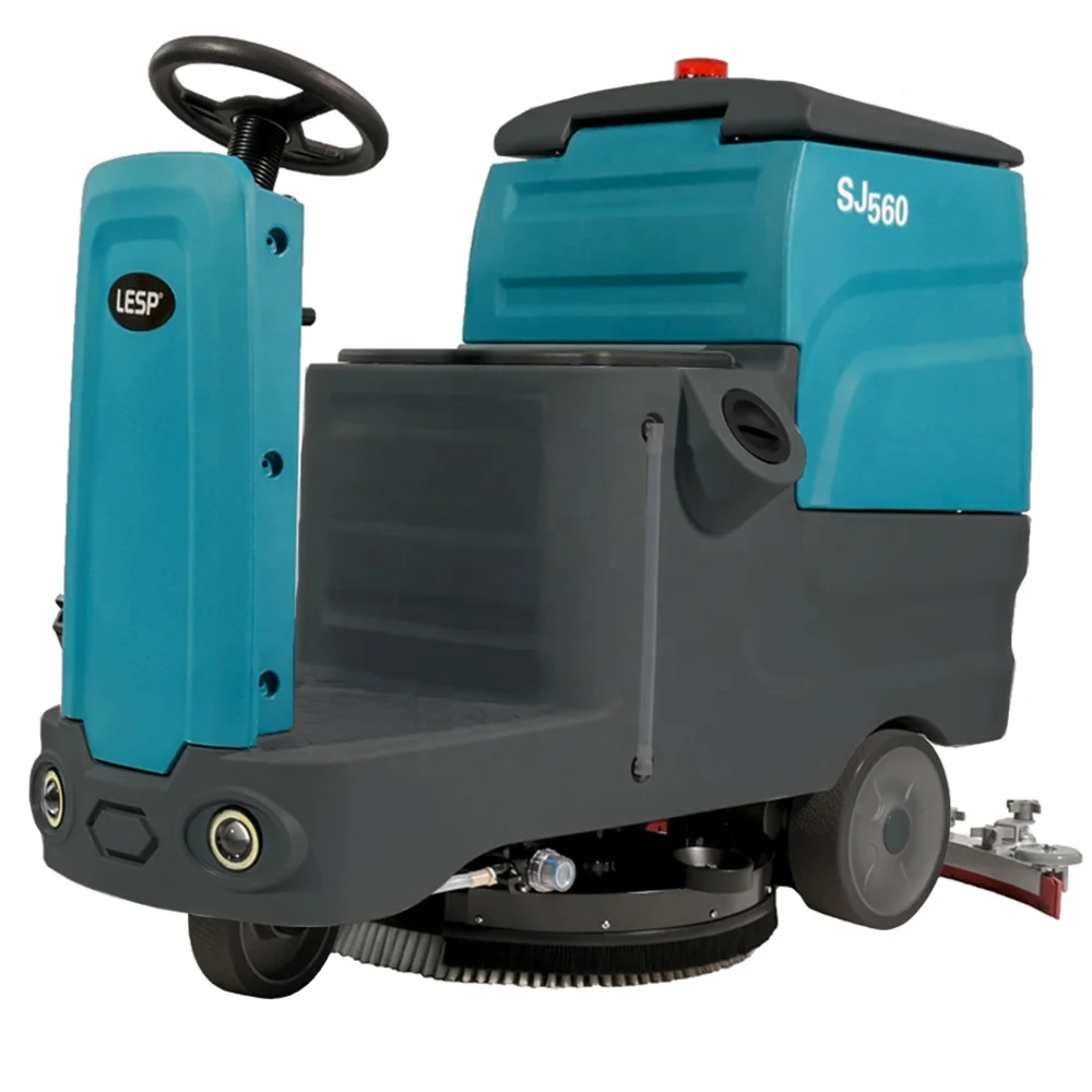 SJ-560 Office Airport Cleaning Floor Scrubber Electric Motor Plastic Provided Dry Cleaning Machine Kenya Cold Water Cleaning 500